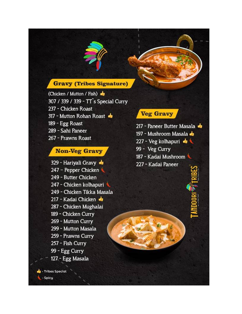 Tandoori Tribes & The Falooda Shop Karaikudi menu