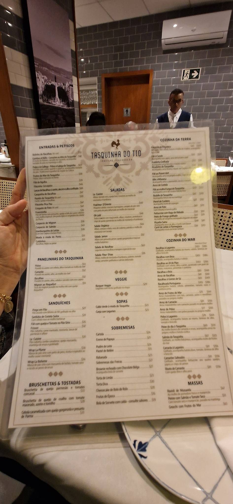 Tasquinha do Tio cardápio