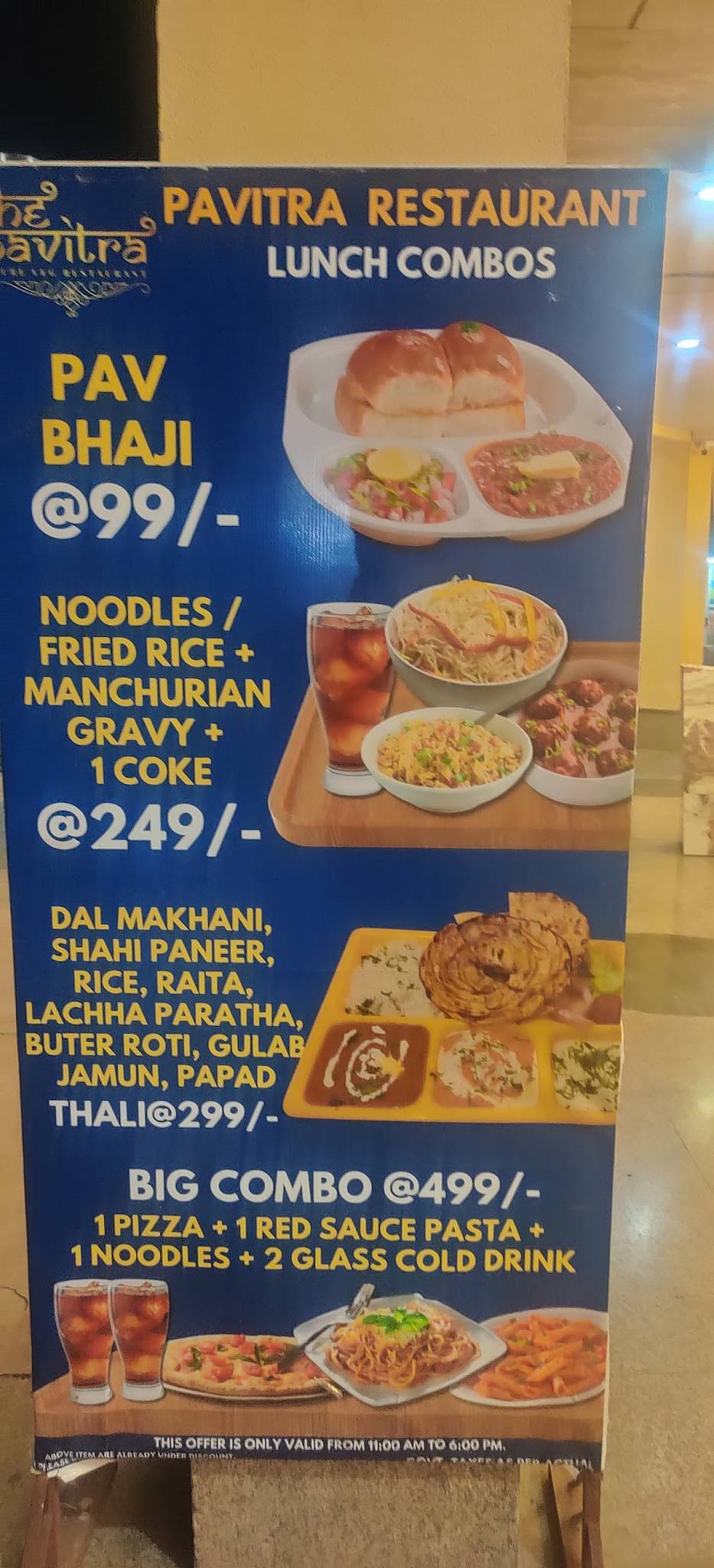 The Pavitra - Pure Veg Restaurant menu