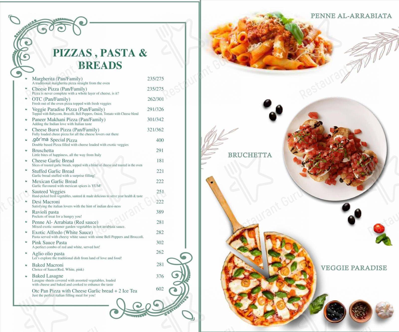 The ˌɡôrˈmā menu