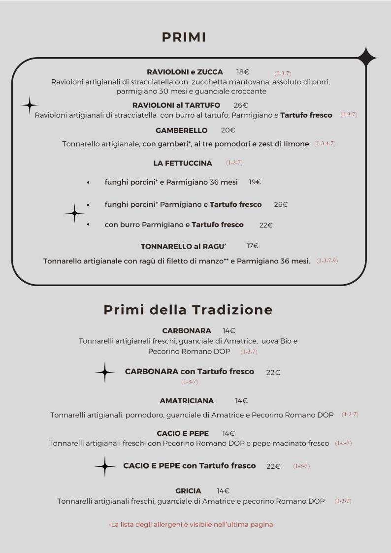 Menu di TheGusto Cucina con Enoteca 