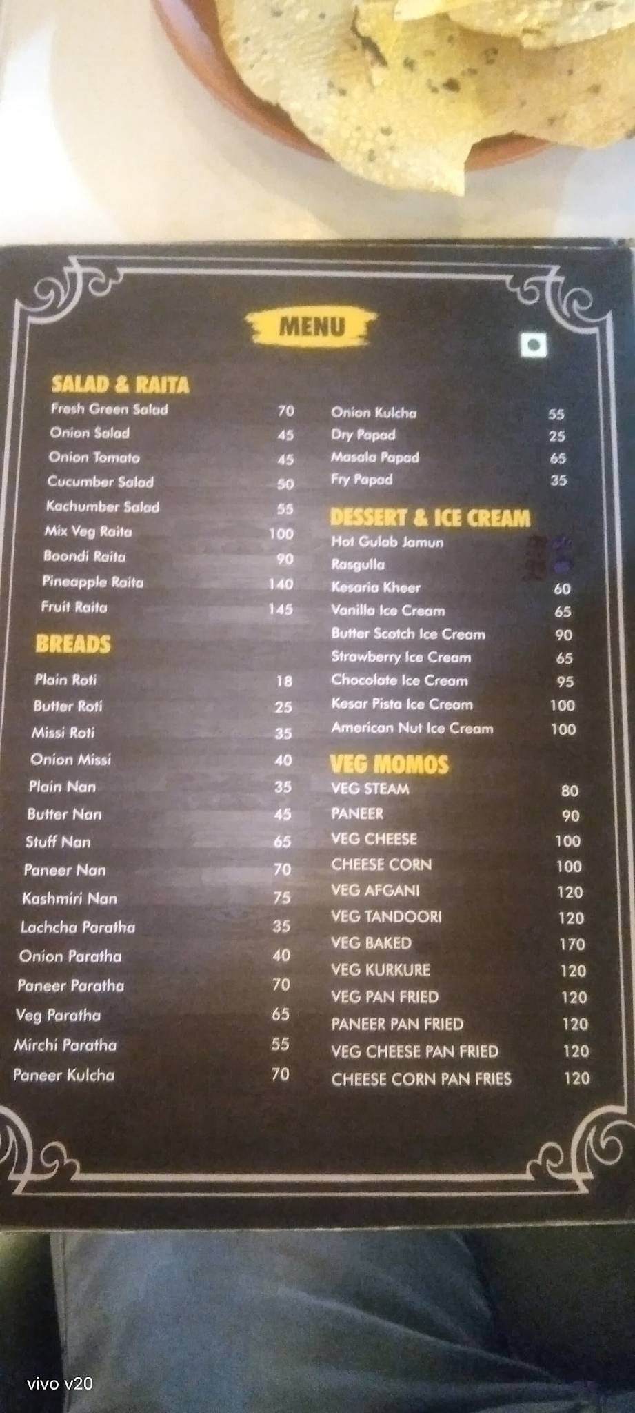 Tropical Cafe & Restro menu