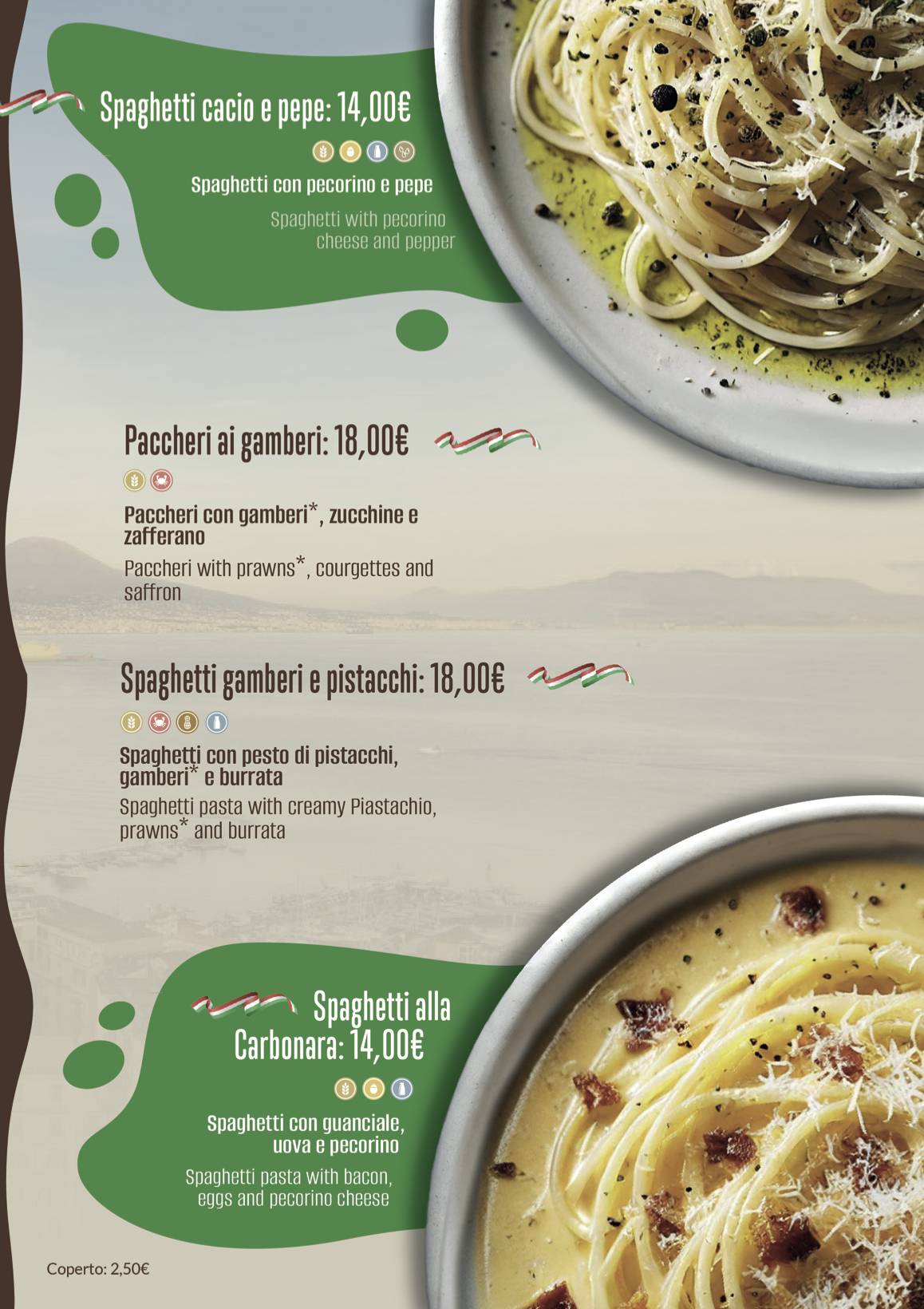 Menu di Unico Ristorante Pizzeria Mogliano 