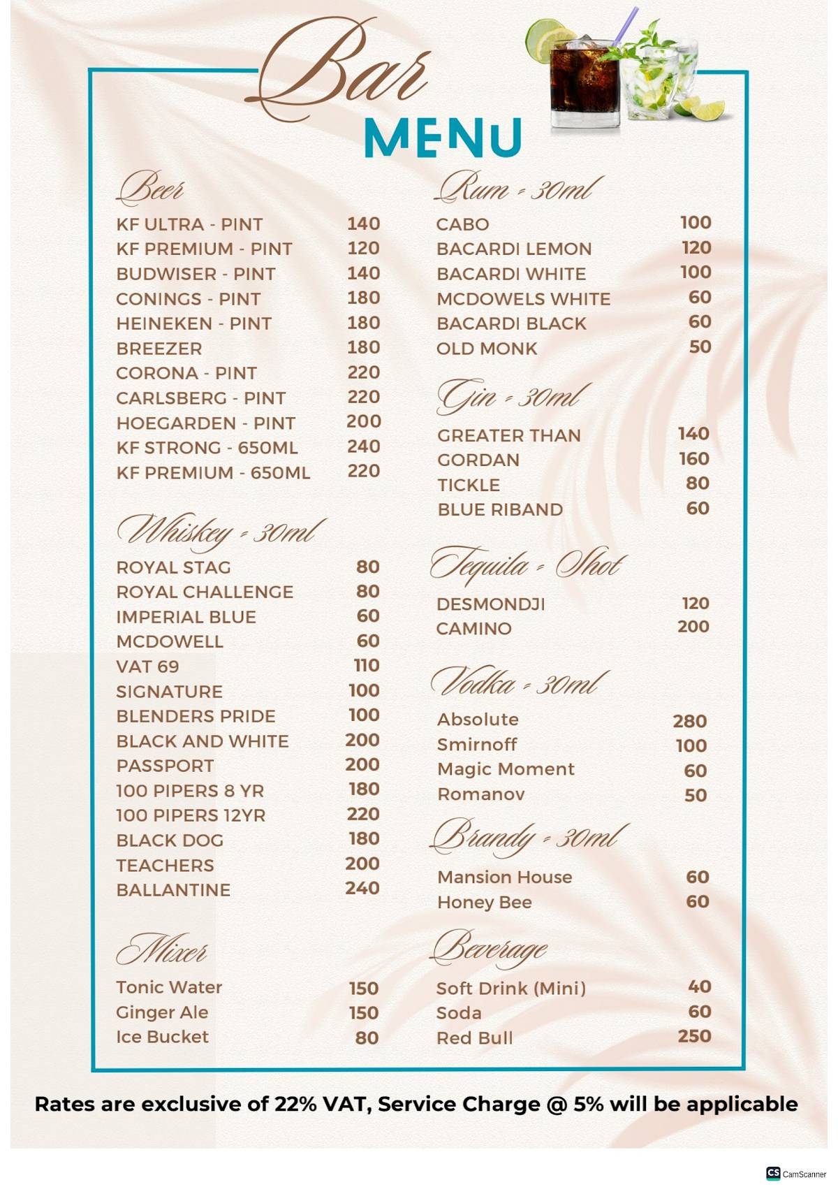 Veggie Delight Goa menu