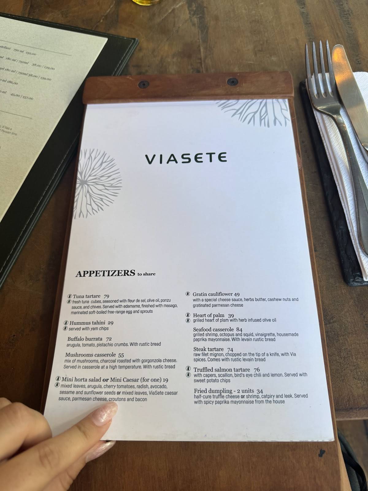 ViaSete - Ipanema cardápio