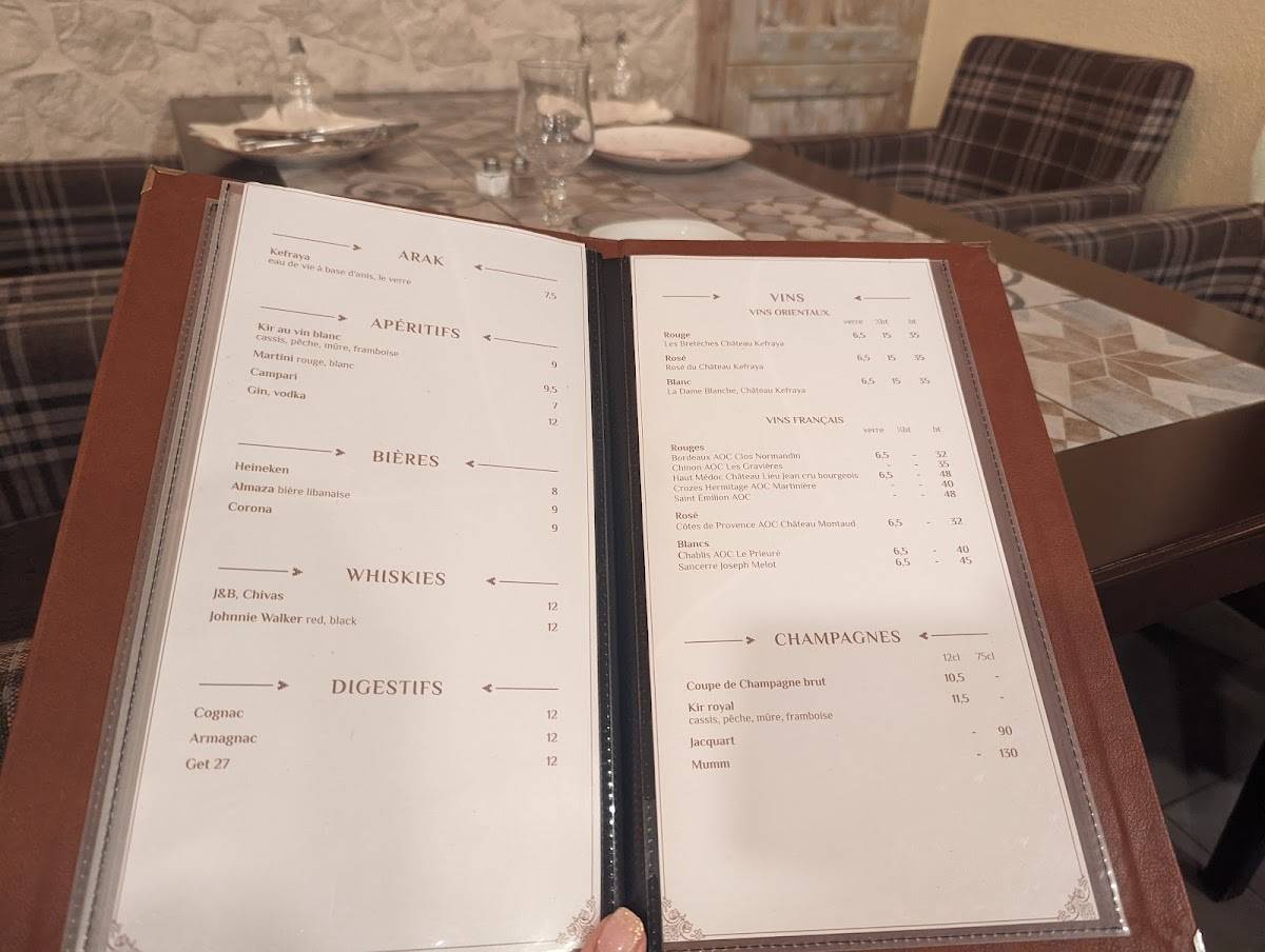 Menu de Ward