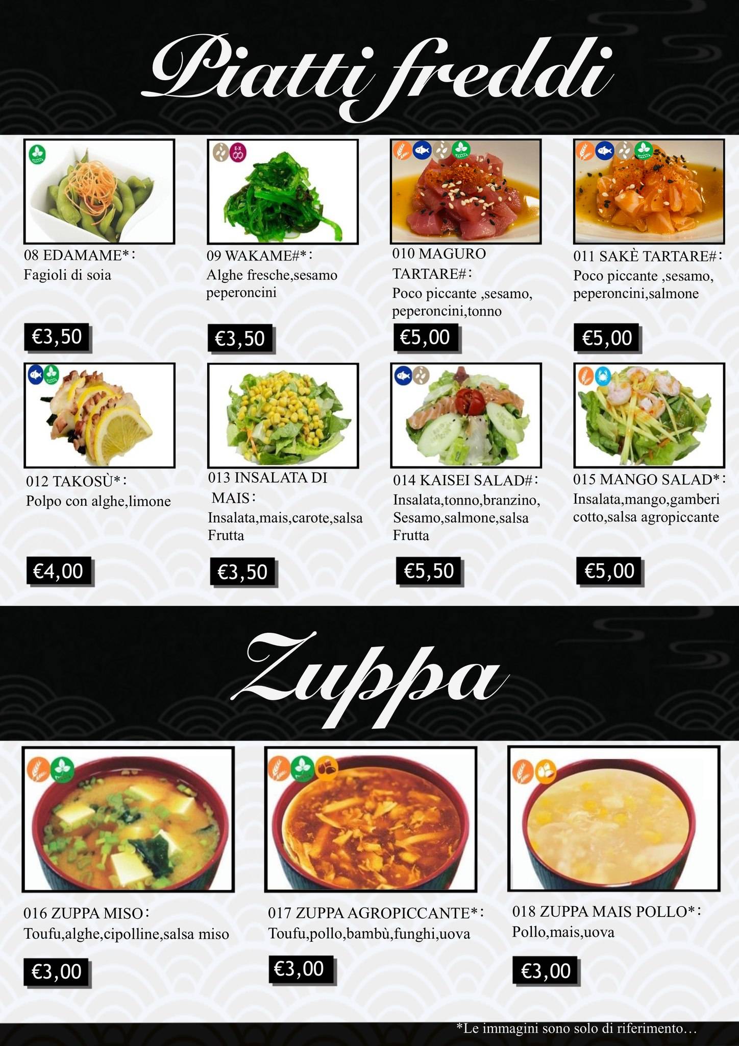 Menu di Yujo Ristorante Giapponese 