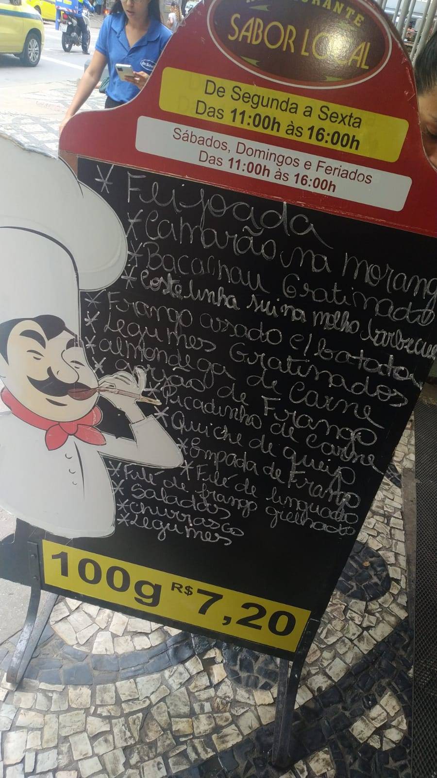Restaurante Sabor Local cardápio