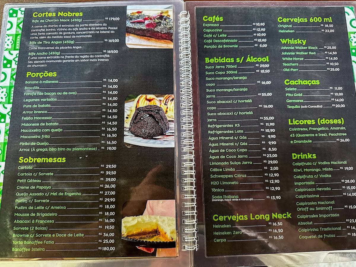 Restaurante Talude cardápio