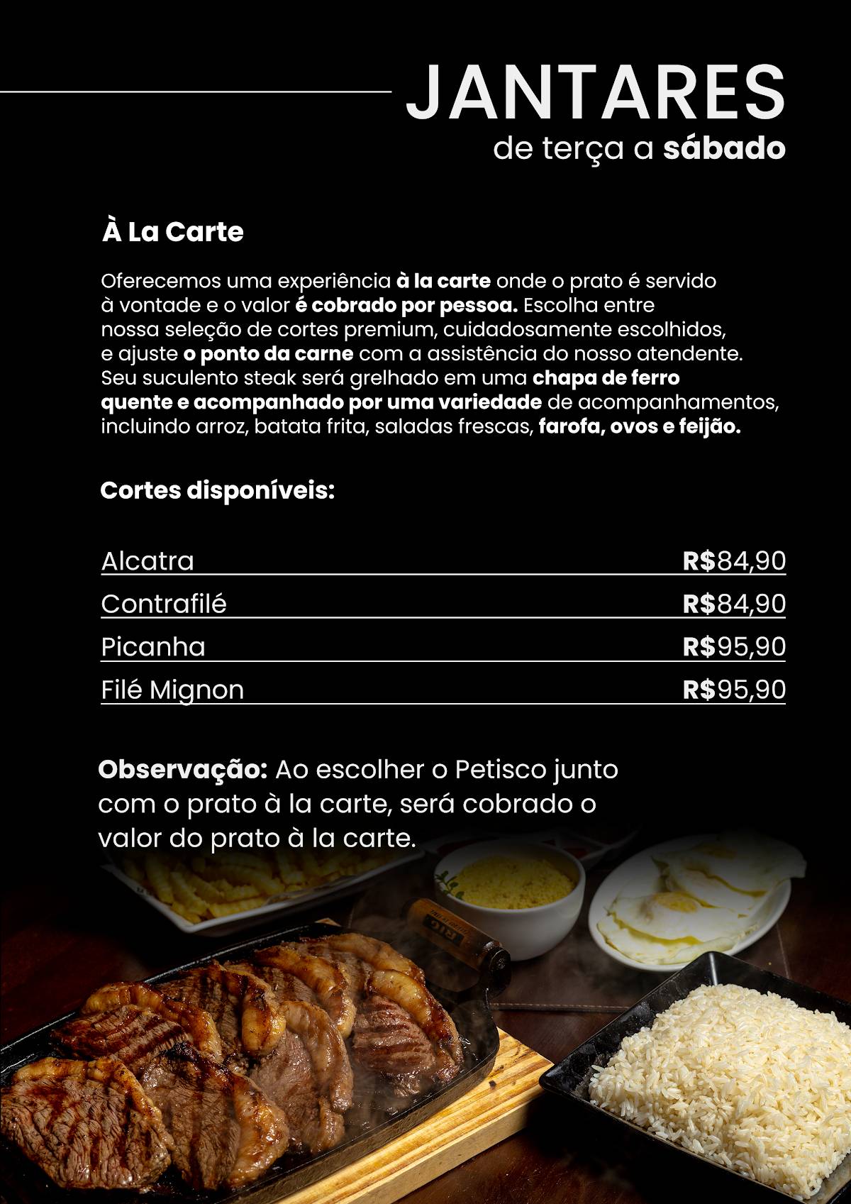 Restaurante e Churrascaria Tesser cardápio