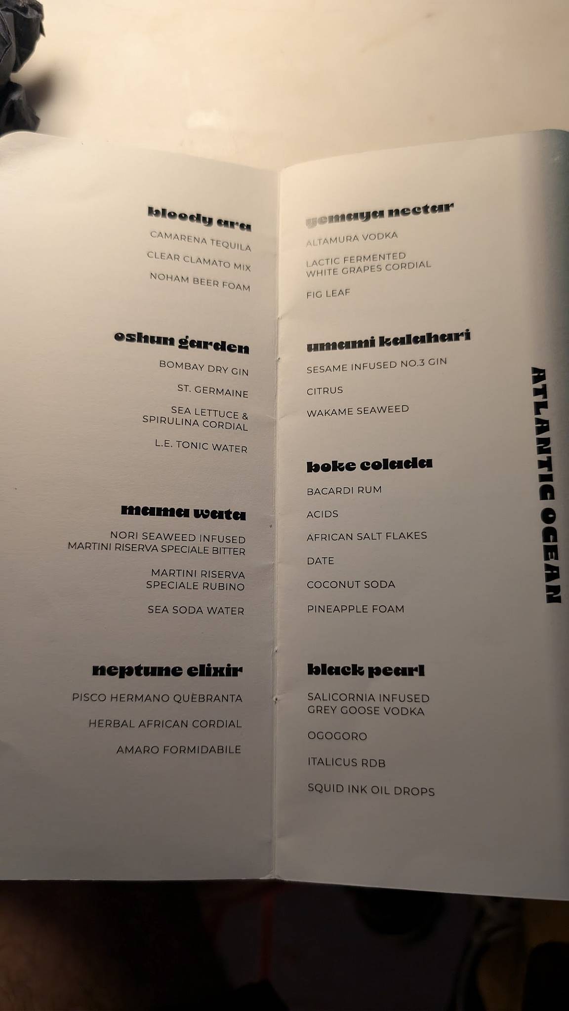 Menu di Rhinoceros Le Restau & RoofBar 
