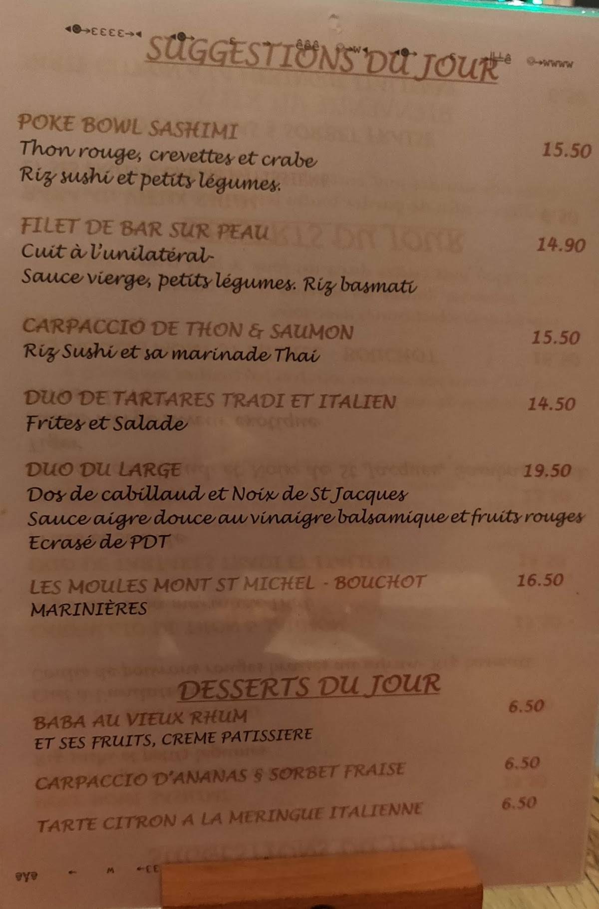 Menu de Ril's