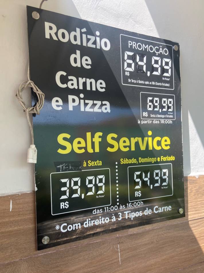 Rio Minas Churrascaria e Pizzaria cardápio