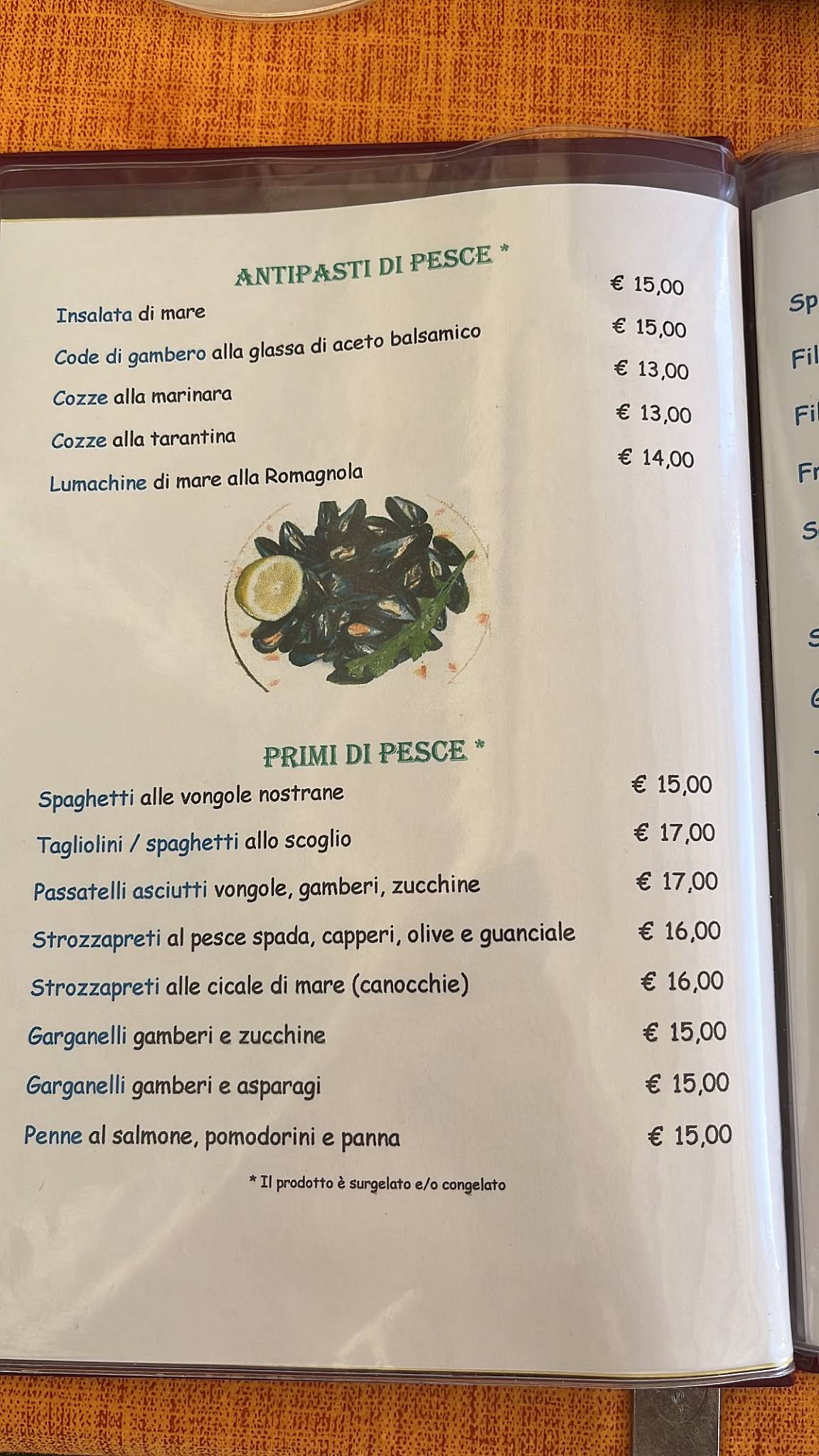 Menu di Ristorante Bar Luciano 