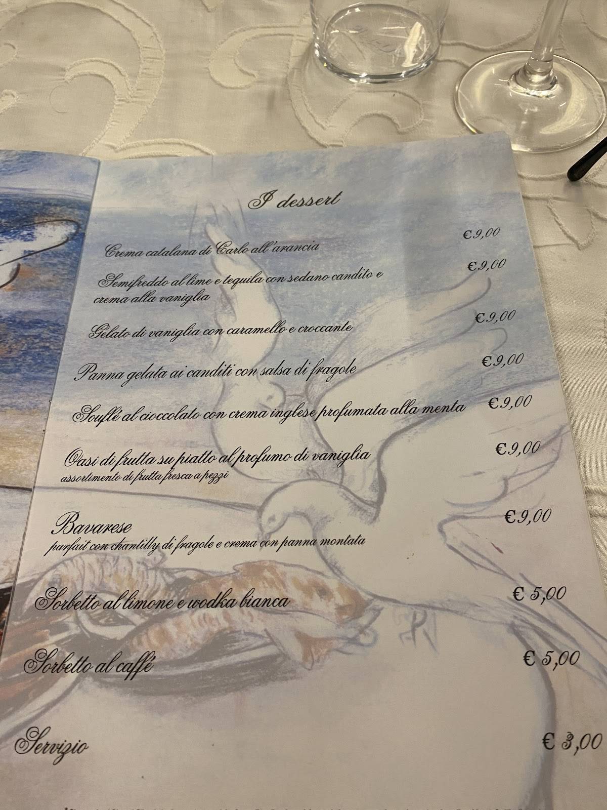 Menu di Ristorante Carlo 