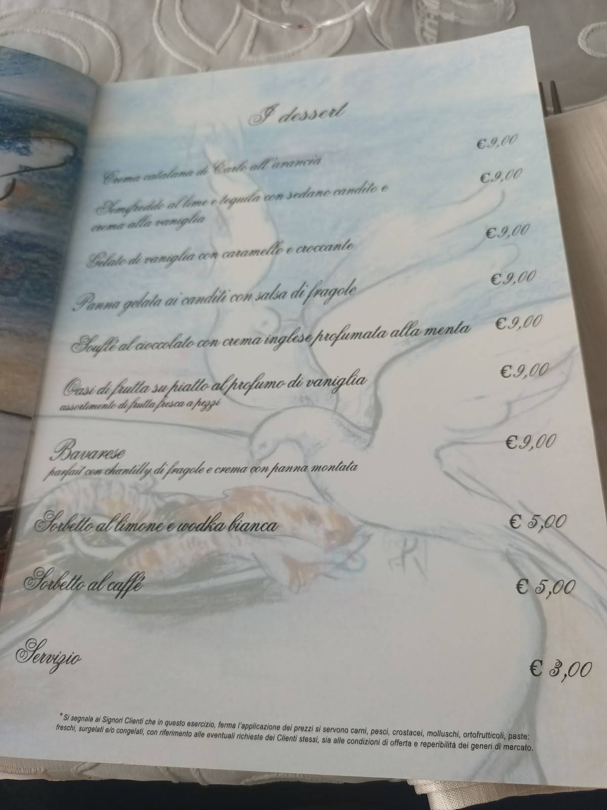 Menu di Ristorante Carlo 