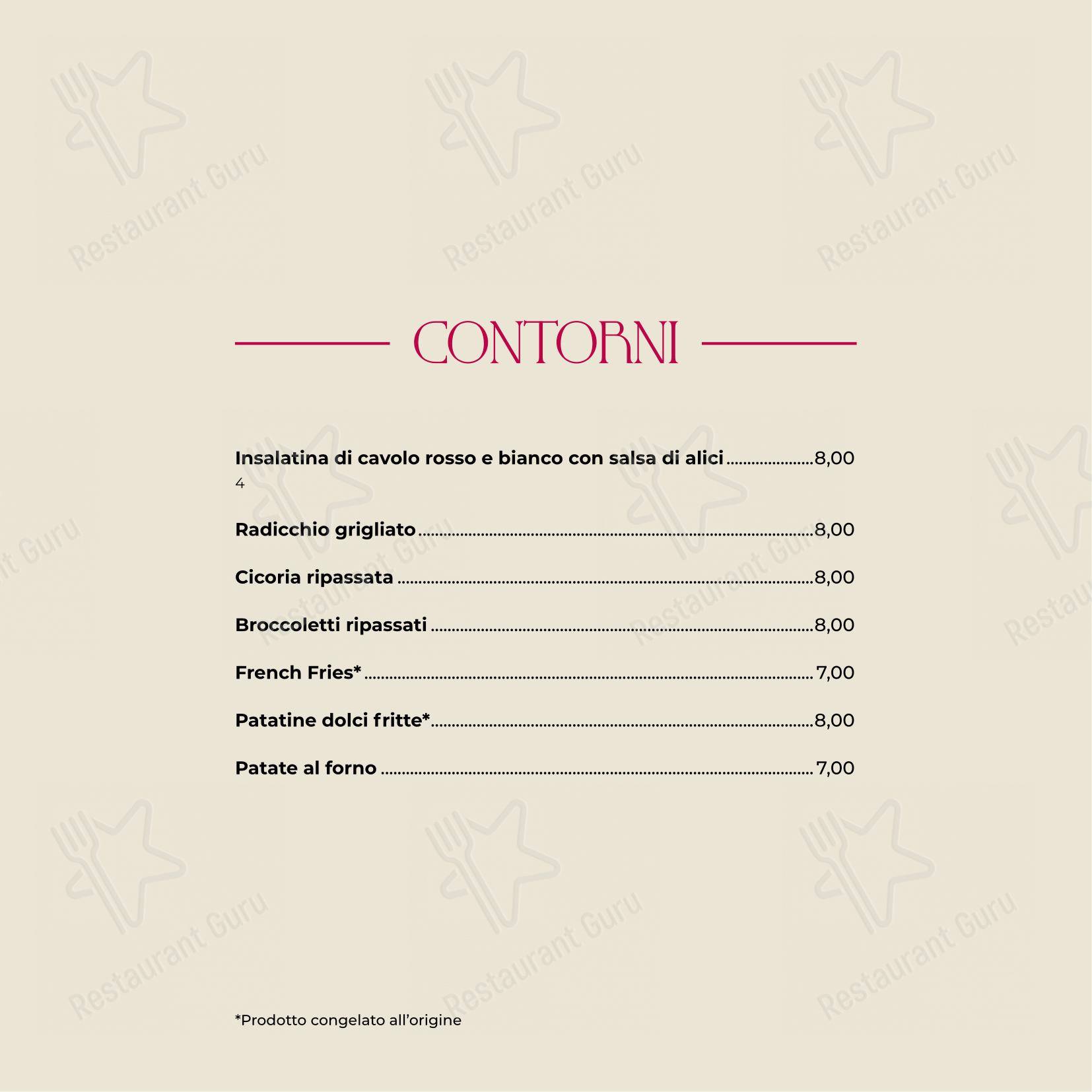 Ristorante Carnosa Roma Prati in Roma - Menu