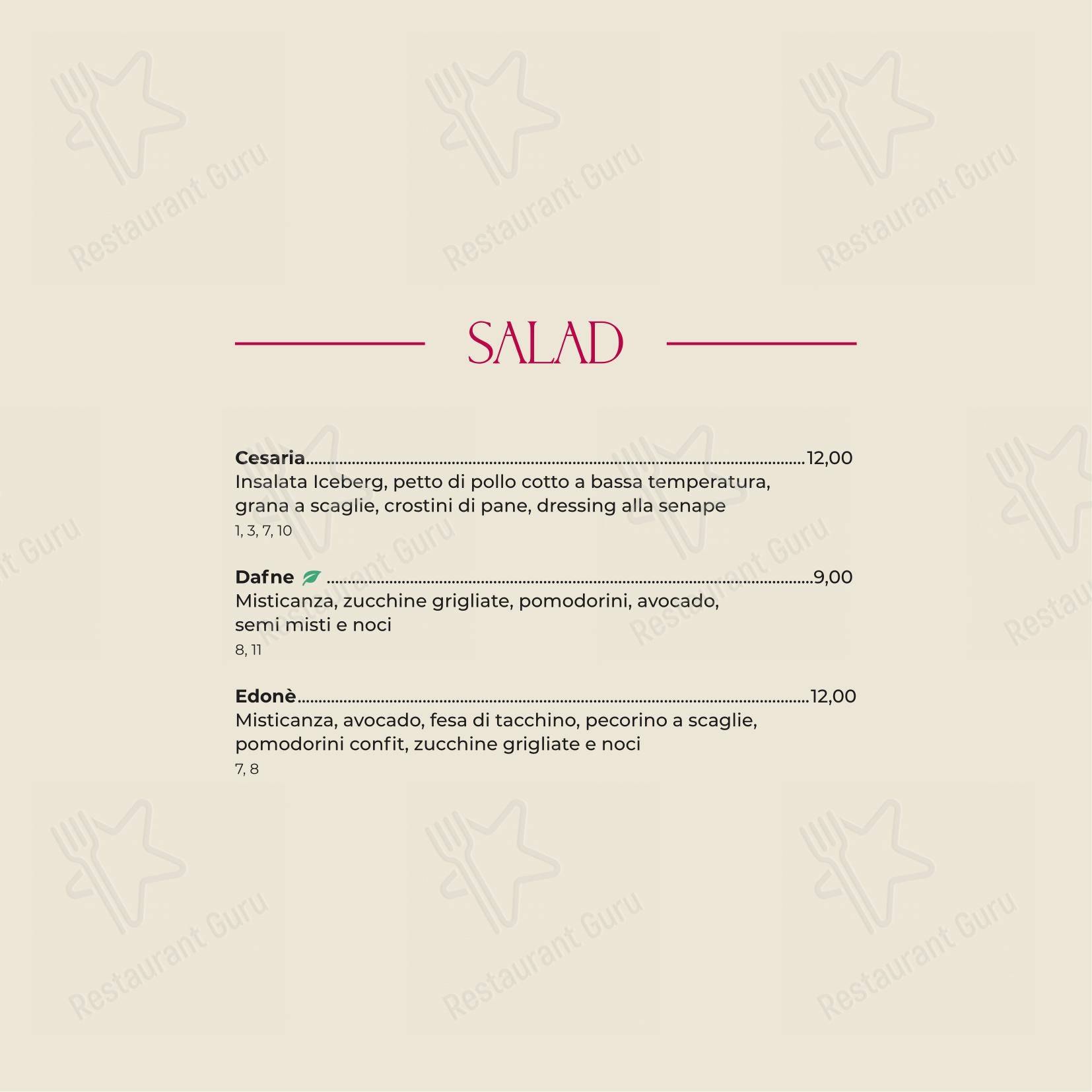 Ristorante Carnosa Roma Prati in Roma - Menu