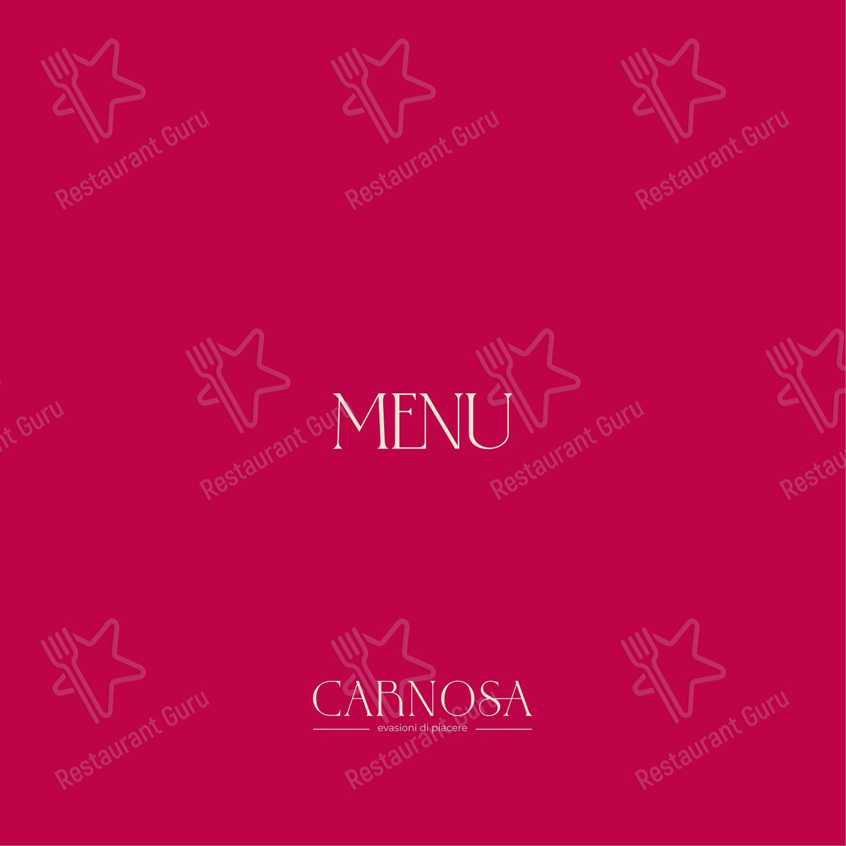Menu per Ristorante Carnosa Roma Prati in Roma