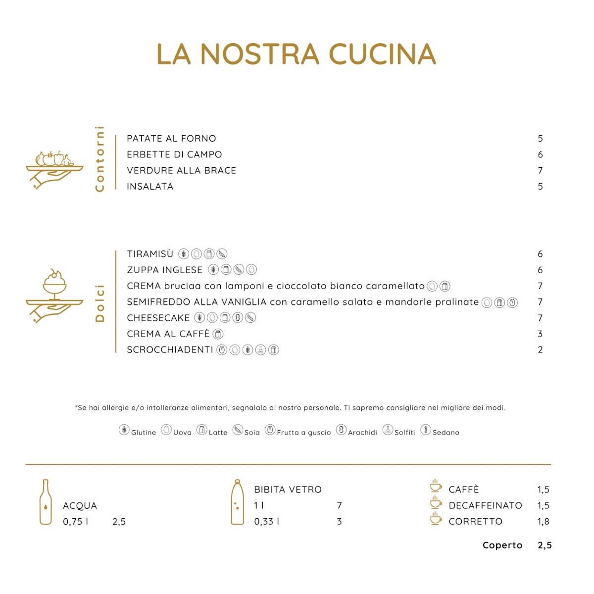 Menu di Ristorante Due Ponti Village 