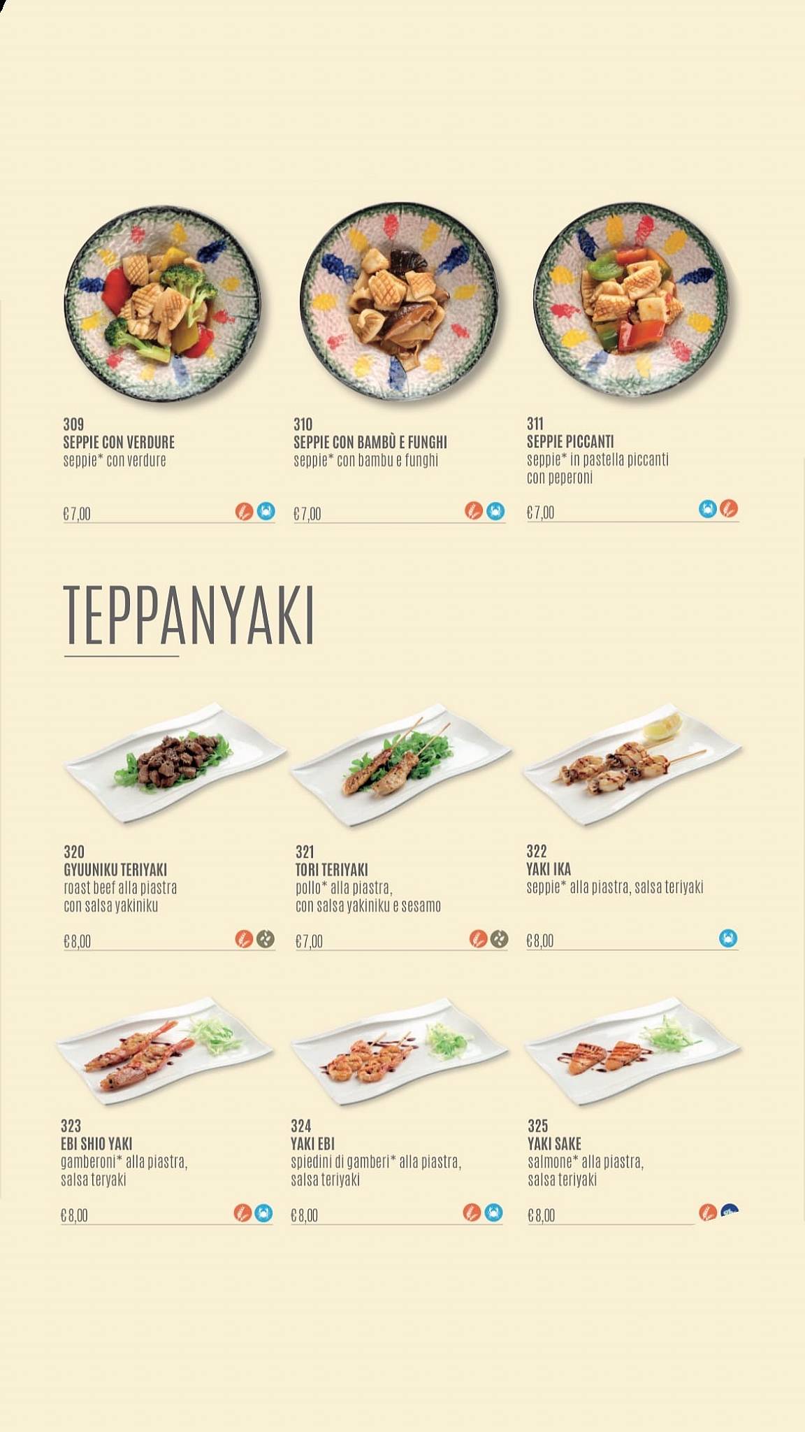 Menu di Ristorante Giapponese Kayi Sushi 