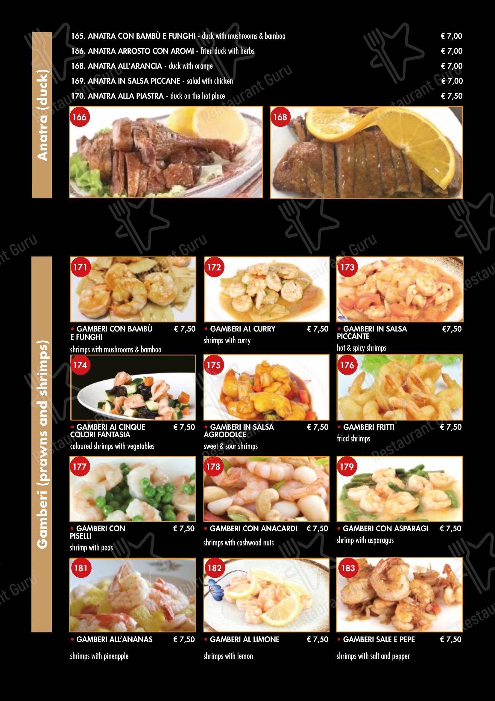 Menu di Ristorante Hong Yun - Menu