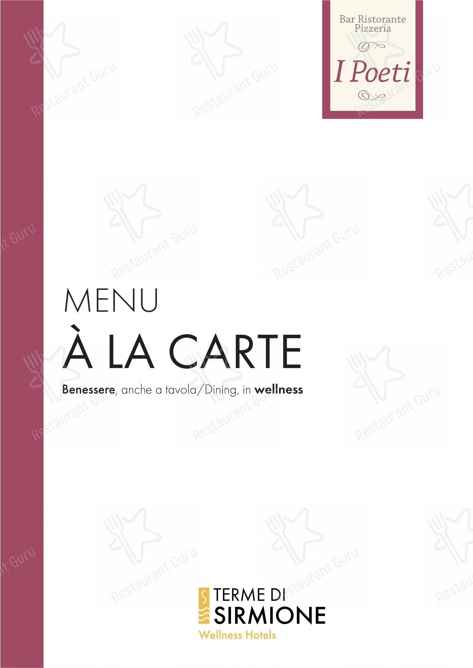 Menu di Ristorante I Poeti - Menu