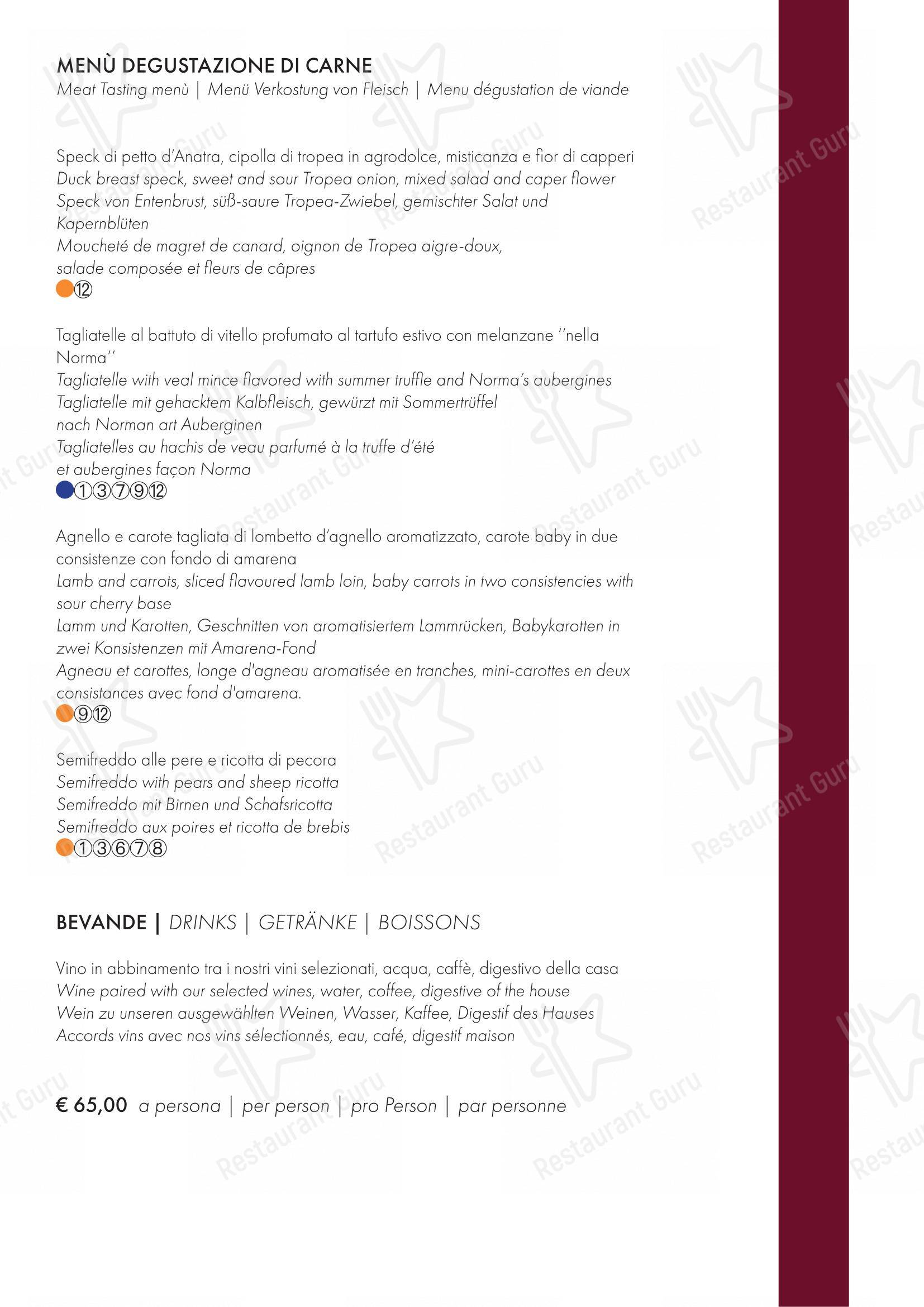 Ristorante I Poeti in Sirmione - 菜单