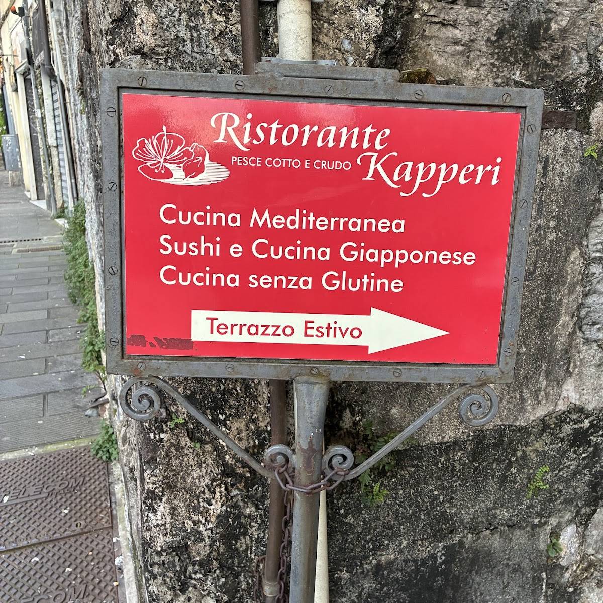 Menu di Ristorante Kapperi Genova 