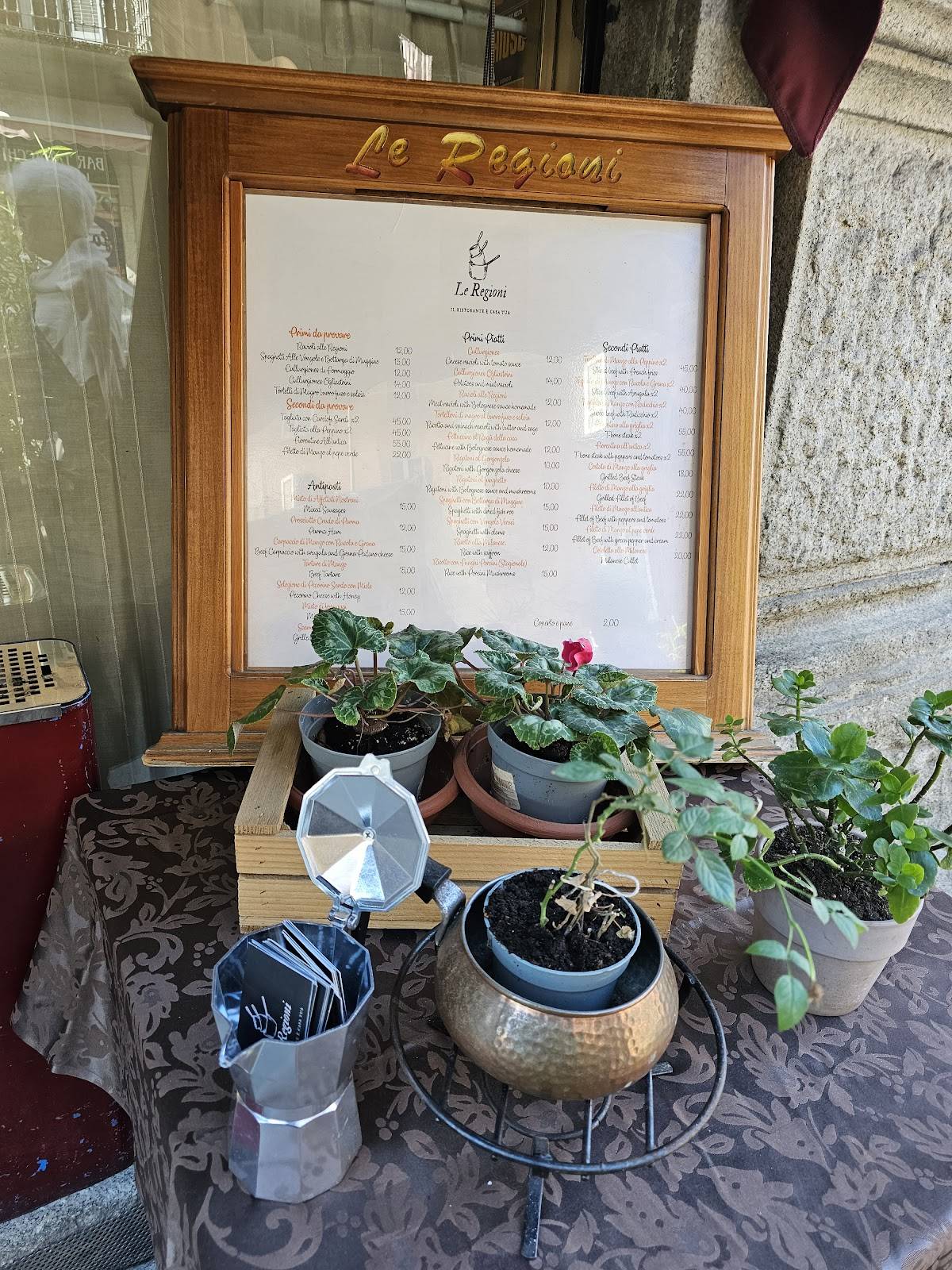 Menu di Ristorante Le Regioni 