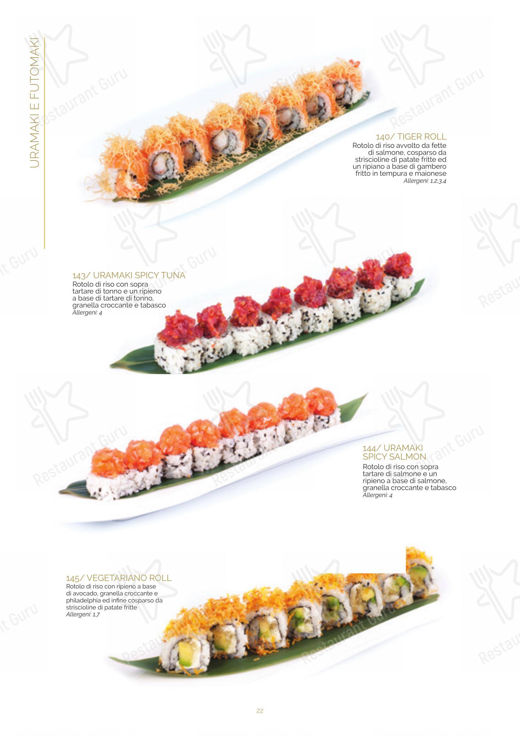 Ristorante Lin Tasting Emotion in Legnano - Menu bar