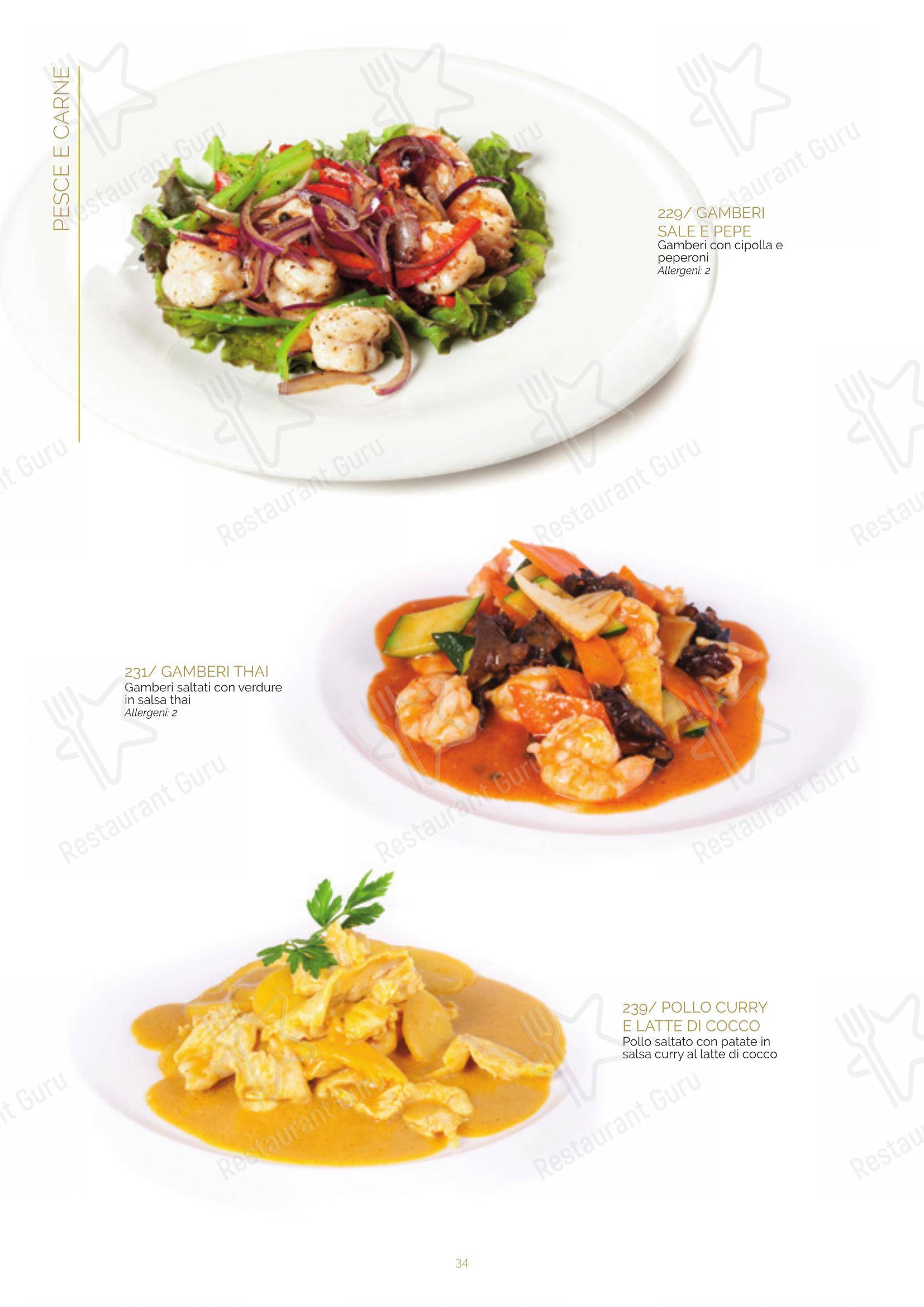 Menu bar per Ristorante Lin Tasting Emotion in Legnano