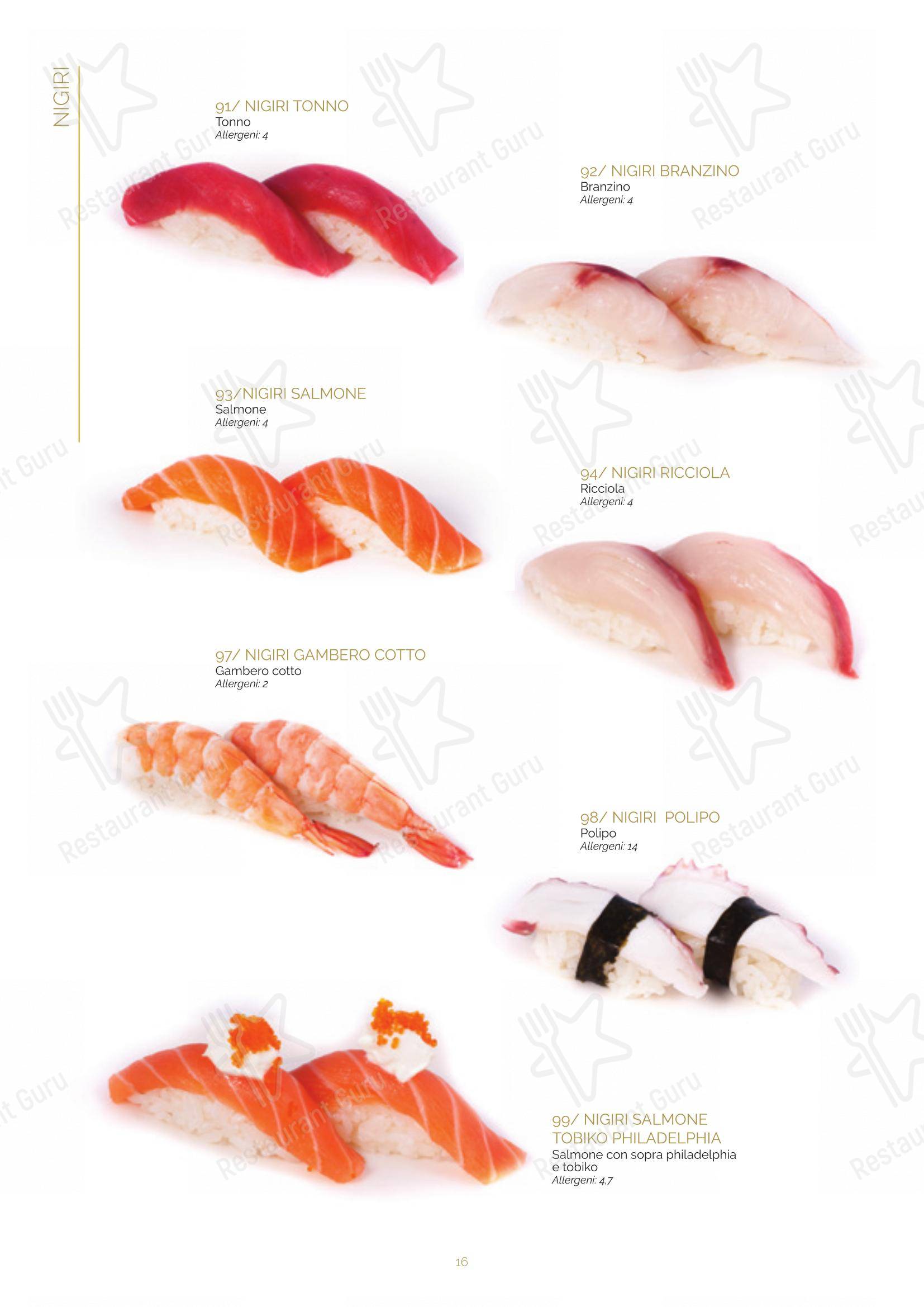 Menu bar per Ristorante Lin Tasting Emotion ristorante