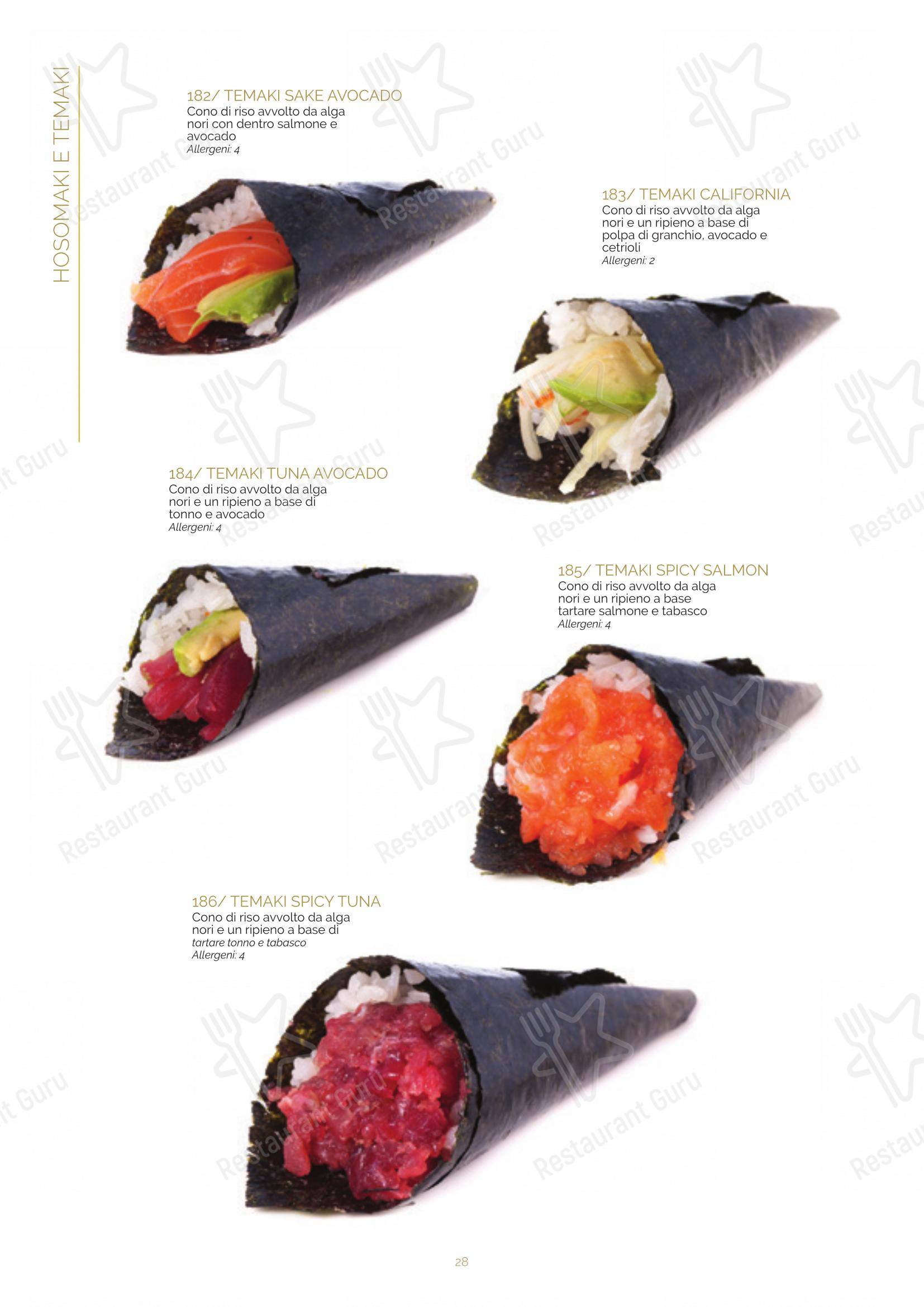 Menu bar per Ristorante Lin Tasting Emotion in Legnano