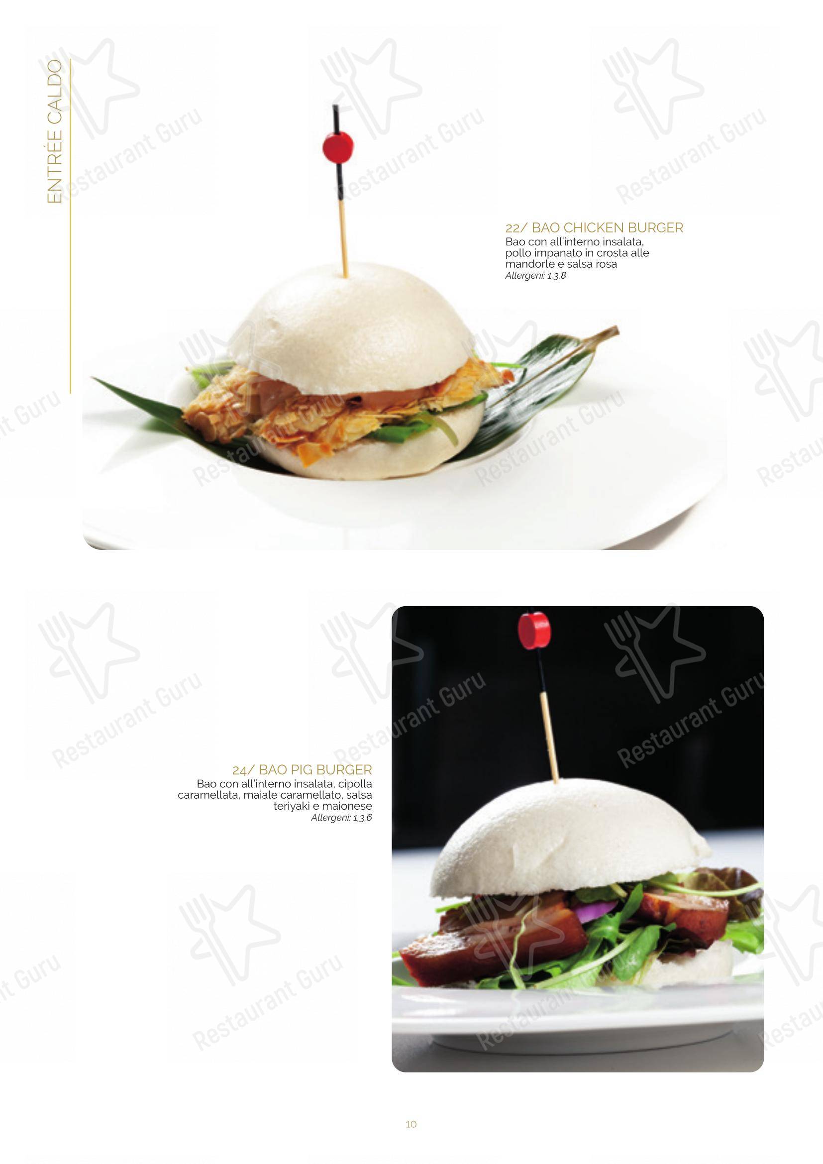 Ristorante Lin Tasting Emotion in Legnano - Menu bar