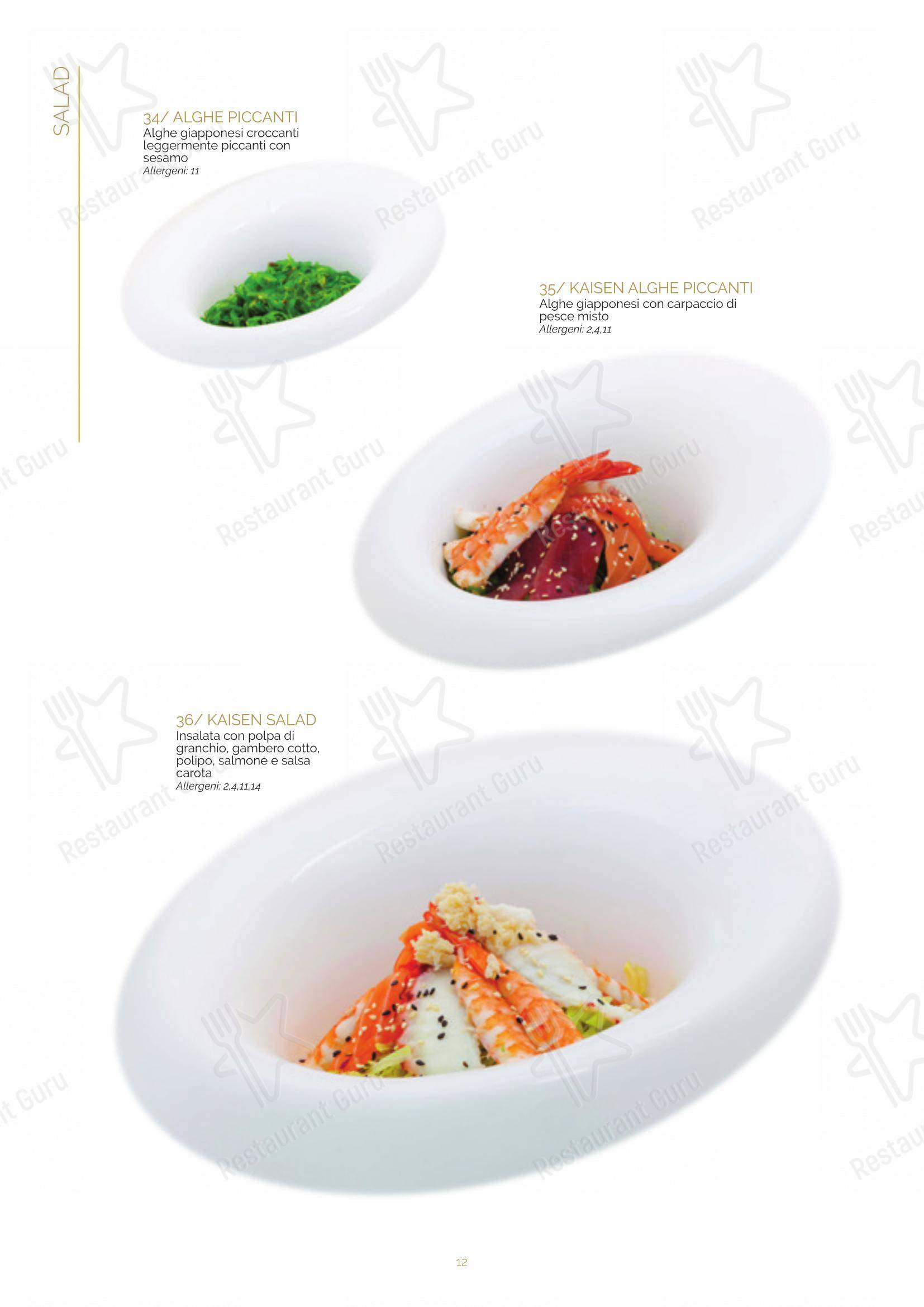 Menu bar per Ristorante Lin Tasting Emotion ristorante
