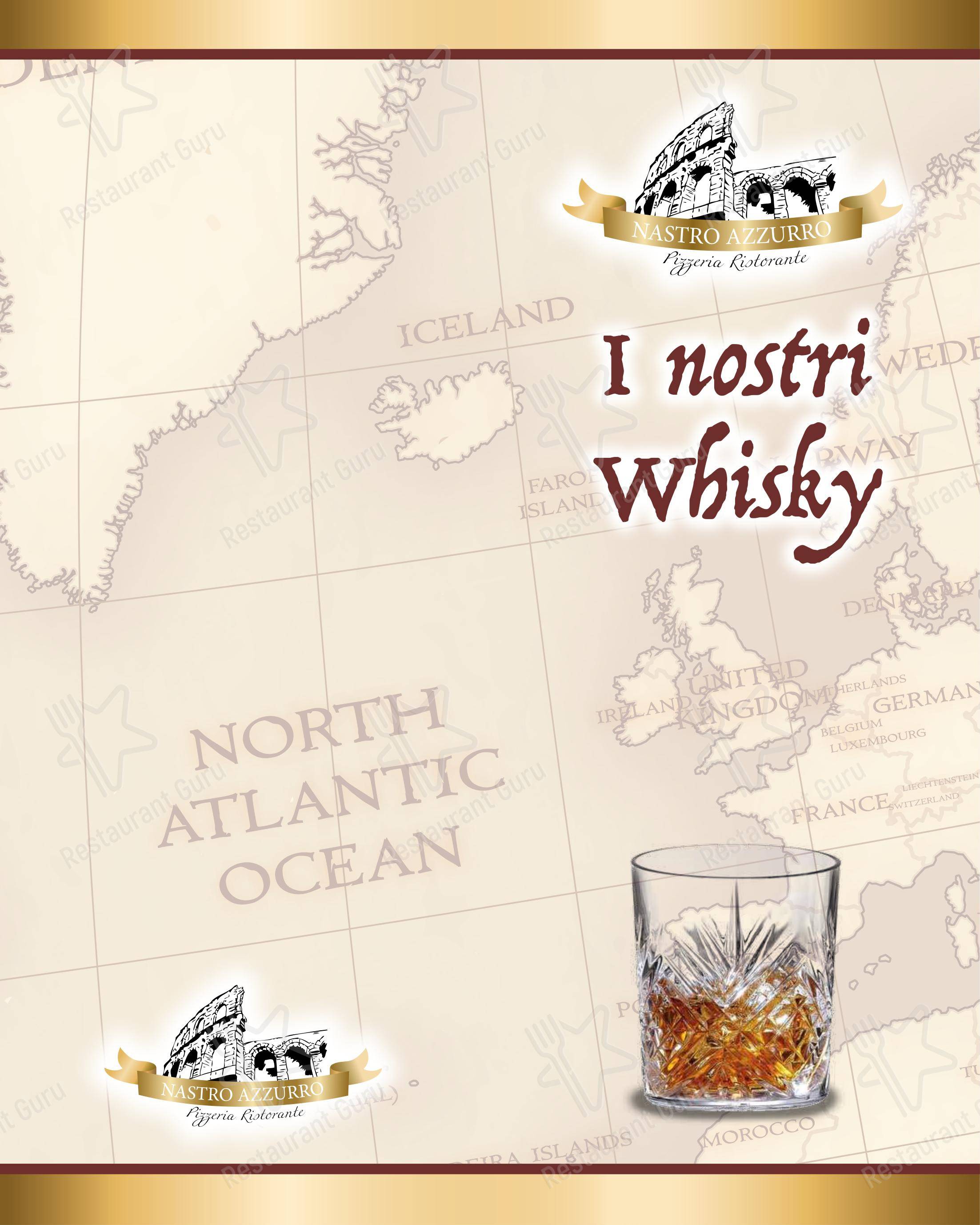 Ristorante Nastro Azzurro in Verona - Ночное меню