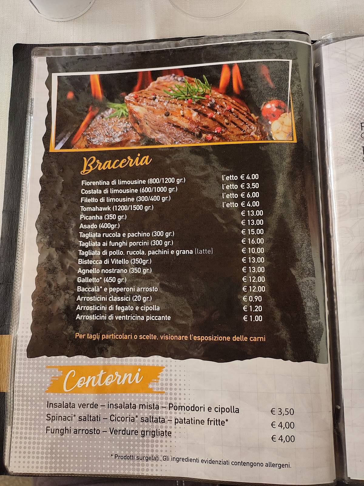 Menu di Ristorante Pizzeria Braceria Micale 