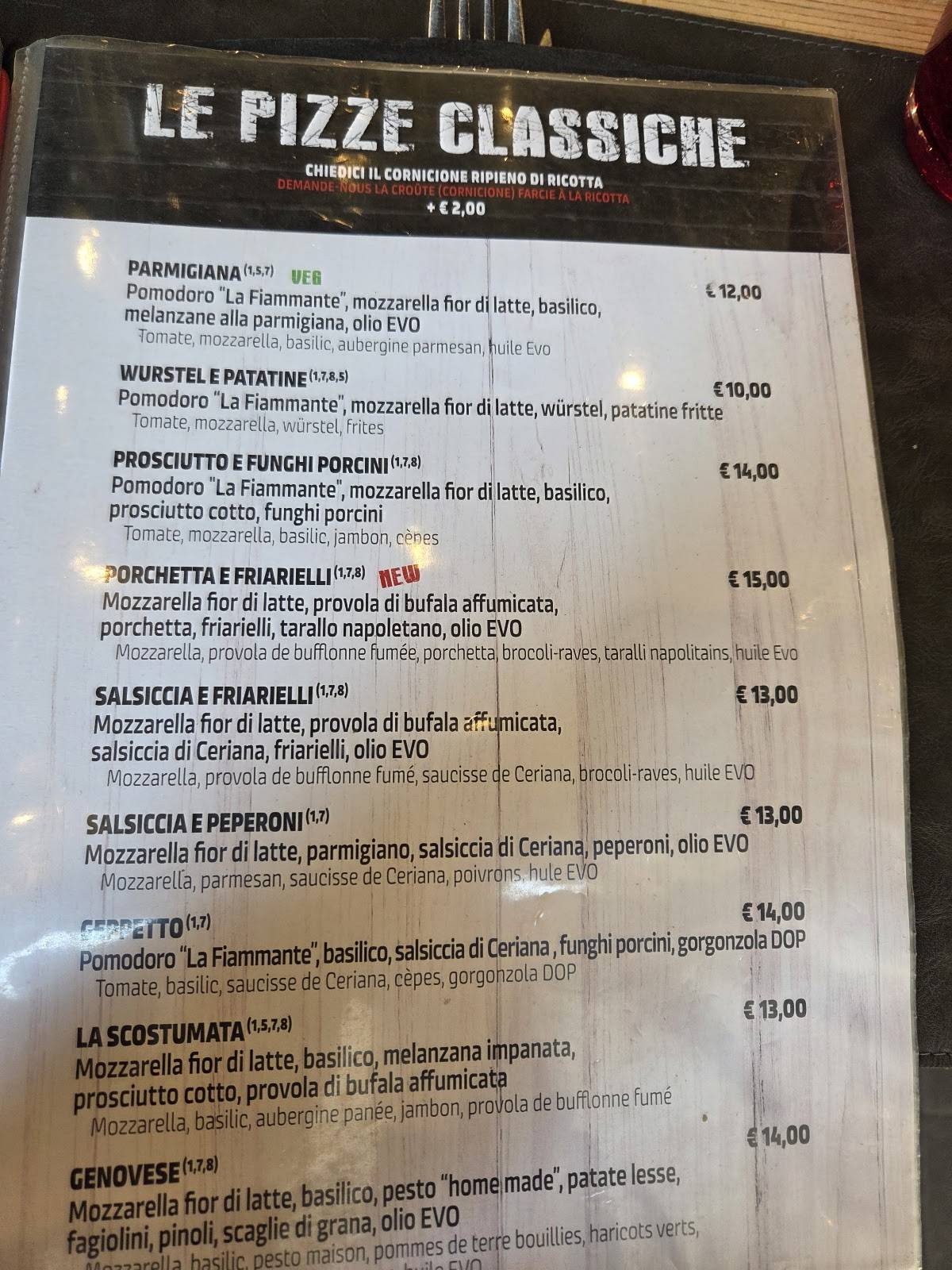 Menu di Ristorante Pizzeria Ciro's 