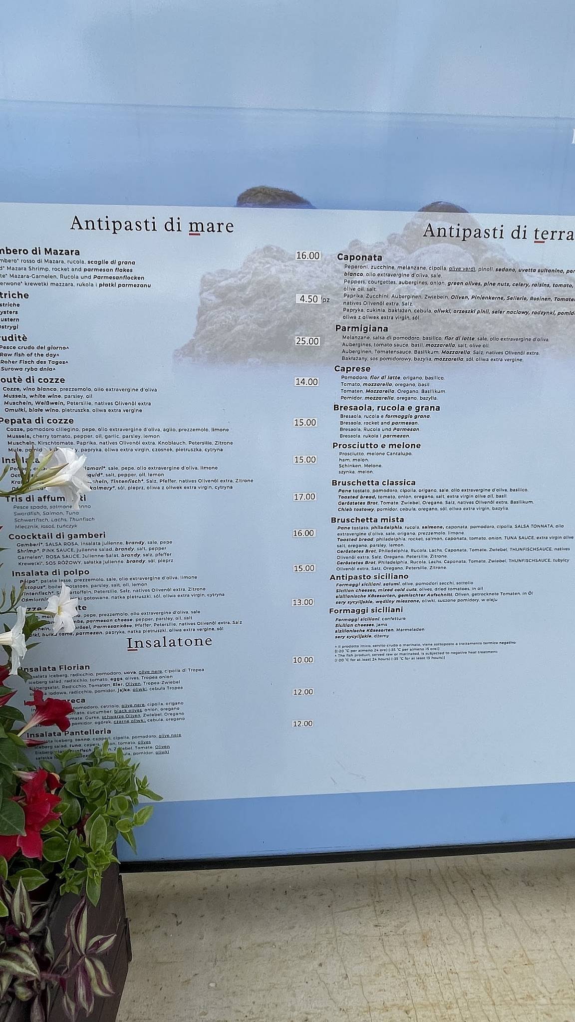 Menu di Ristorante Pizzeria Florian 