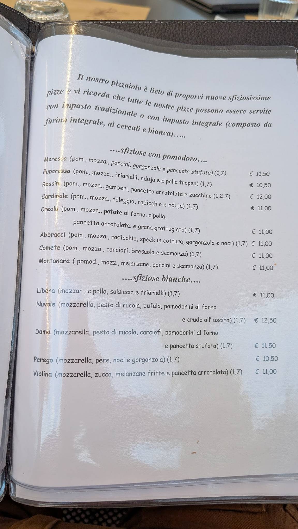 Menu di Ristorante Pizzeria Le Querce 