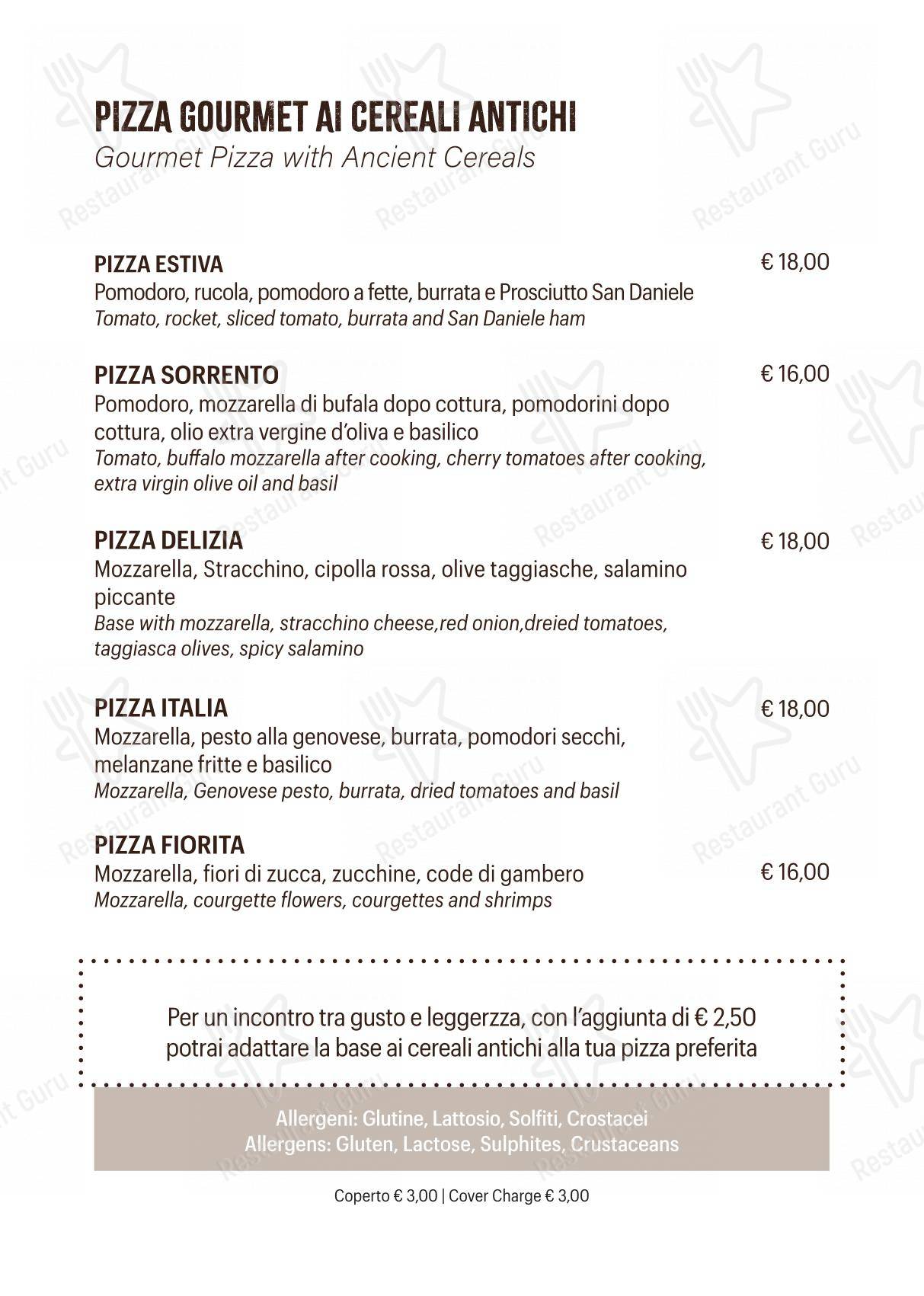 Menu per Ristorante Pizzeria Pontecorvo in Padova