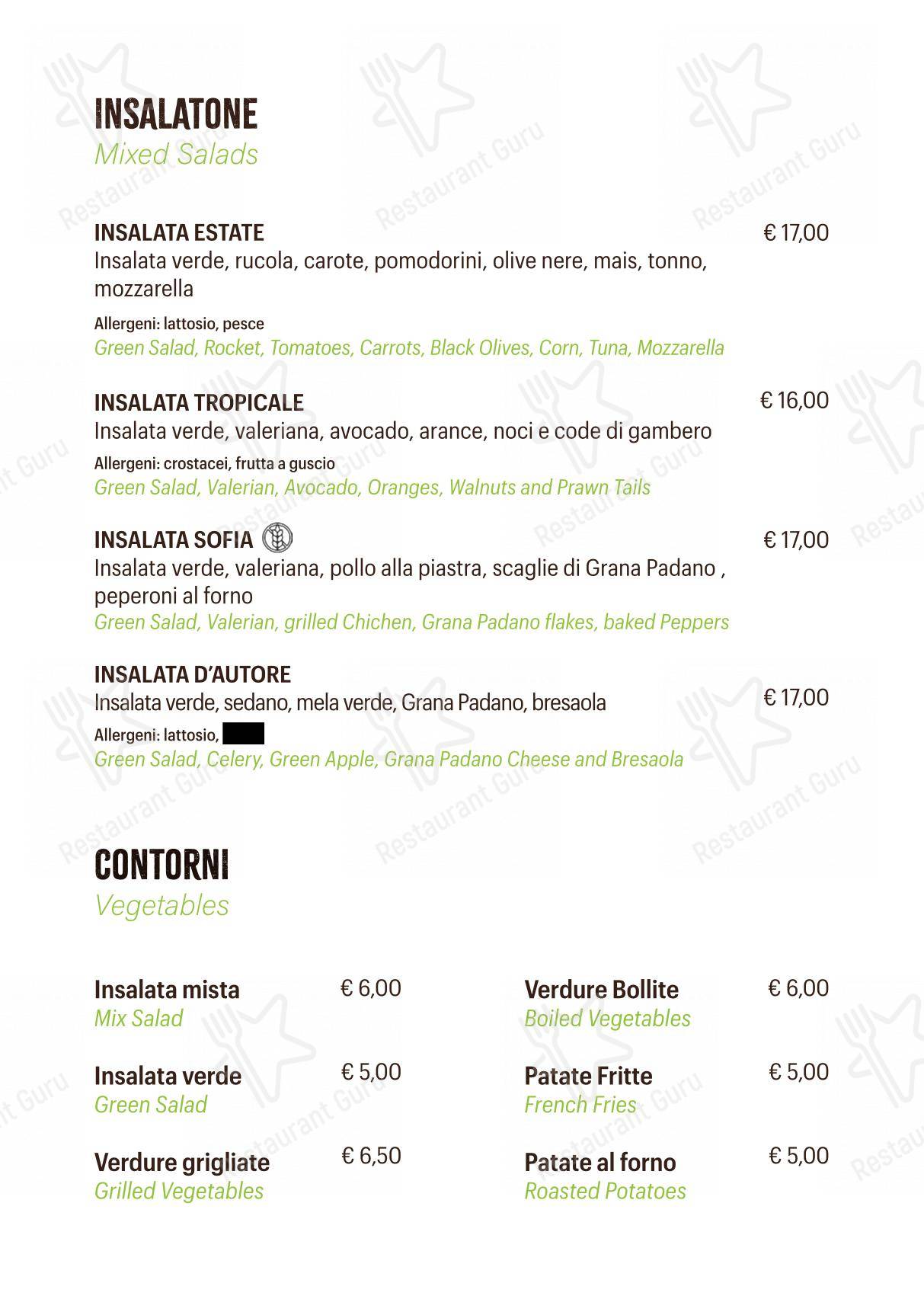 Menu per Ristorante Pizzeria Pontecorvo in Padova