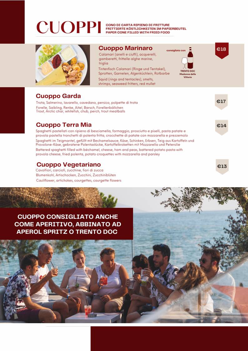 Menu di Ristorante Pizzeria Villa Cian 