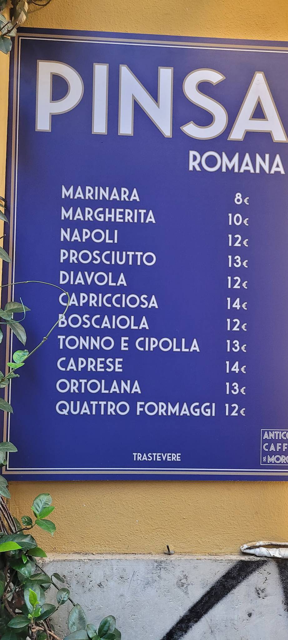 Menu di Antico Caffè Del Moro 