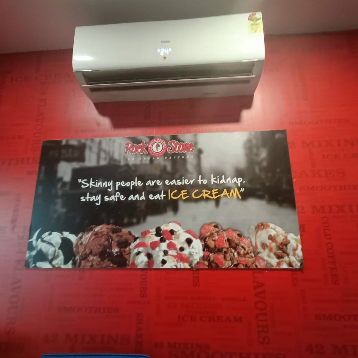 Rock Stone Ice Cream Factory menu