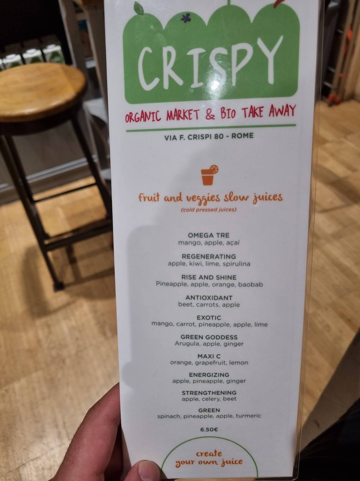 Menu di Crispy – Bio Market 