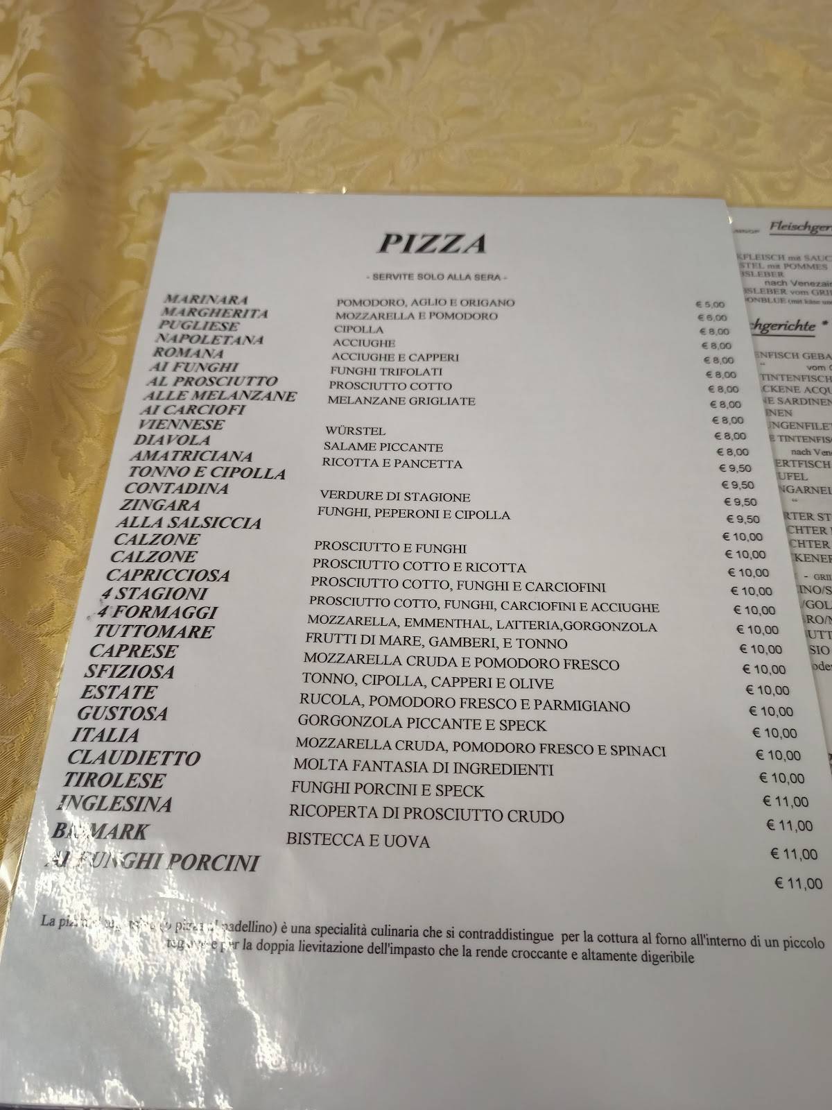 Menu di Rosticceria da Claudio 