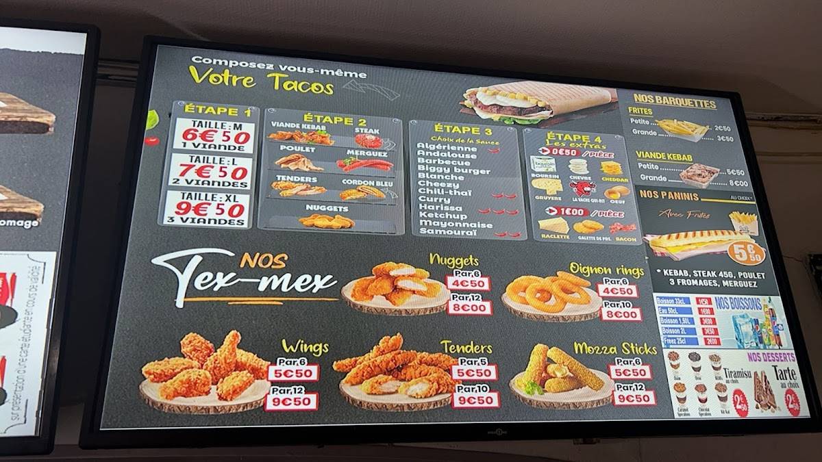 Menu de Le 88