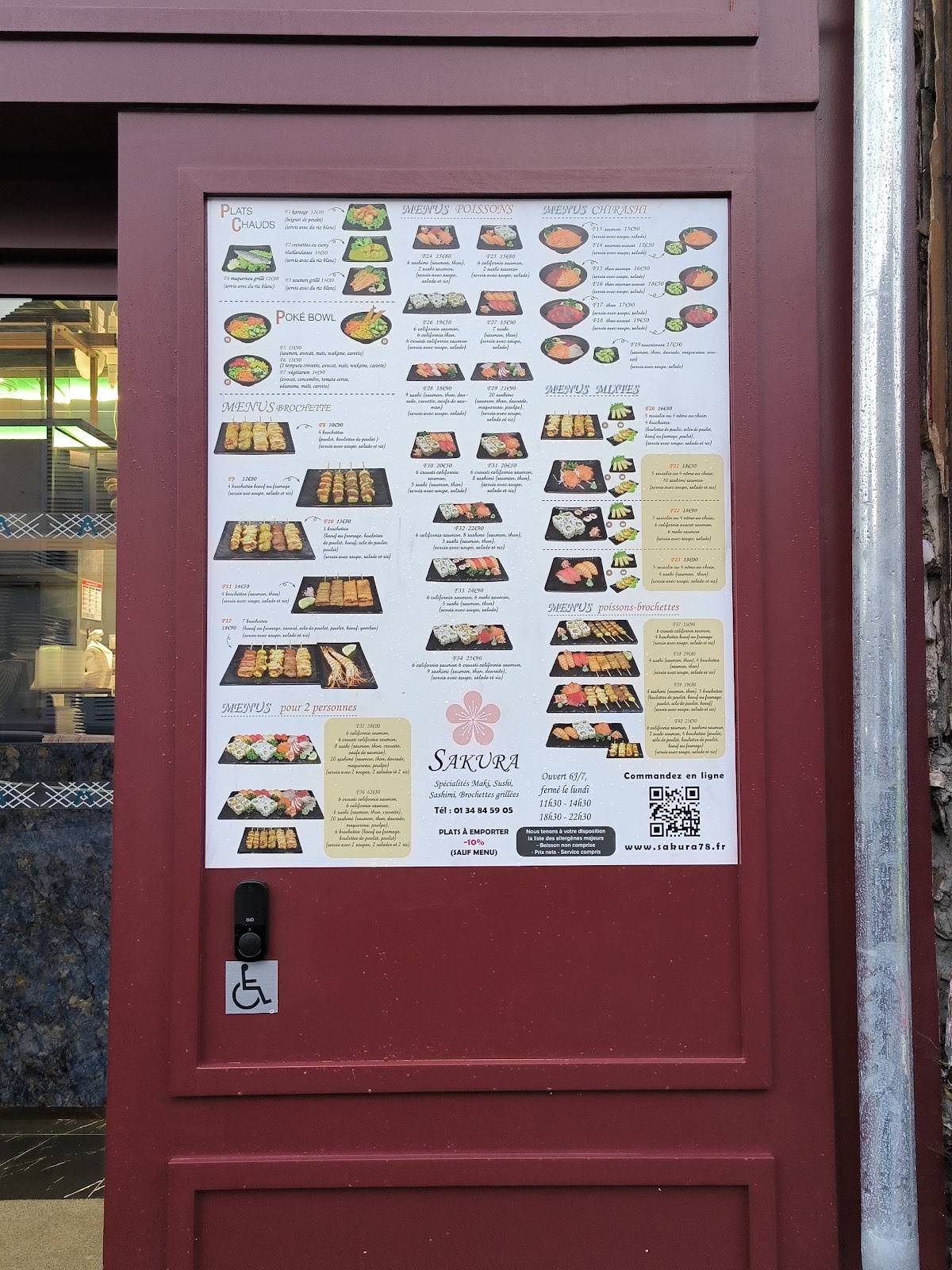 Menu de SAKURA